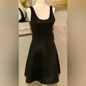 Express‎ Small Skater Fun Mini Black Dress Date-Night Vacation, Summer, Spring,
